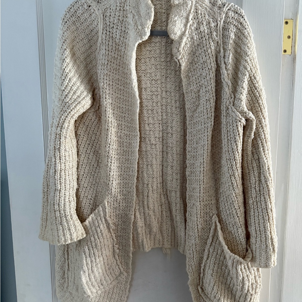 Free people Cozy Cream Knit Sweater